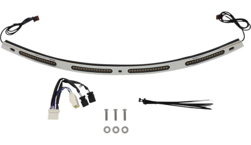 Custom Dynamics - Custom Dynamics Windshield Trim with LED Turn Signals - Chrome - Sequiential Turn Signal - CD-WT2-SEQ-05-C