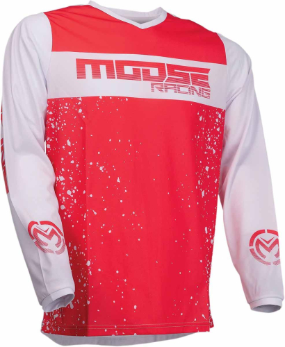 Moose Racing - Moose Racing Qualifier Jersey - 2910-6647 - Red/White - Large