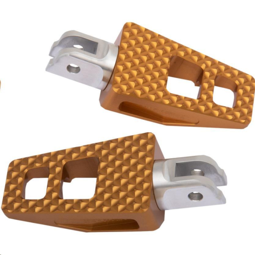 Thrashin Supply Company - Thrashin Supply Company P-54 Extra Grip Driver Footpegs - Gold - TSC-2020-5-SF