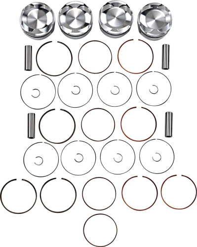 J.E. Pistons - J.E. Pistons Round Piston - Standard Bore 73.00mm, 9.8:1 Compression - 222105