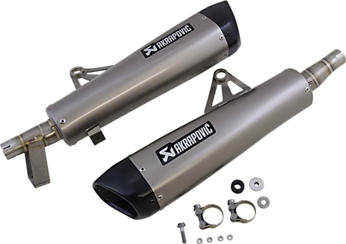 Akrapovic - Akrapovic Slip-On Line Dual Exhaust - Titanium Muffler/Black Titanium End Cap - S-T12SO4-HCQT