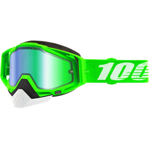 100% - 100% Racecraft Organic 2 Snow Goggles - 50113-292-02 - Organic 2 / Green Mirror Lens - OSFM