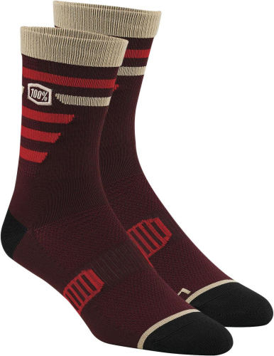 100% - 100% Advocate Performance Socks - 24017-068-18 - Brick - Lg-XL