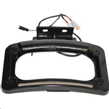 Custom Dynamics - Custom Dynamics Dual LED License Plate Frame - Black - CD-LP-IND-B