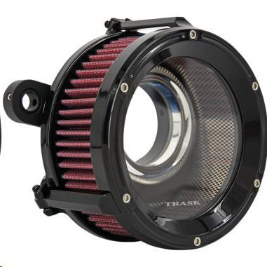 Trask Performance - Trask Performance Assault Charge High-Flow Air Cleaner - Gloss Black Powdercoat - TM-1020GBK