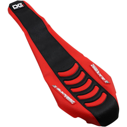 Blackbird Racing - Blackbird Racing Double Grip 3 Seat Cover - Black/Red - 1141HUS