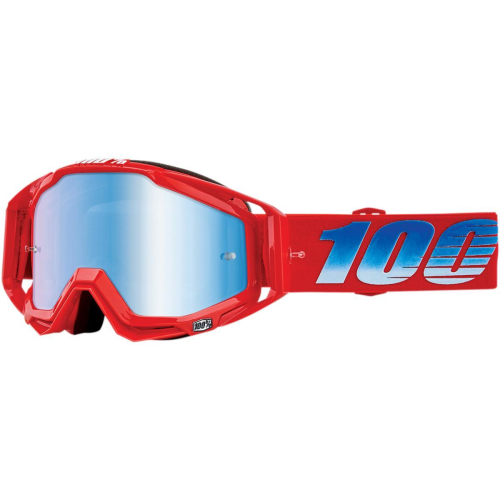 100% - 100% Racecraft Kuriakin Goggles - 50110-314-02 - Kuriakin/Red/Blue/White / Blue Lens - OSFM