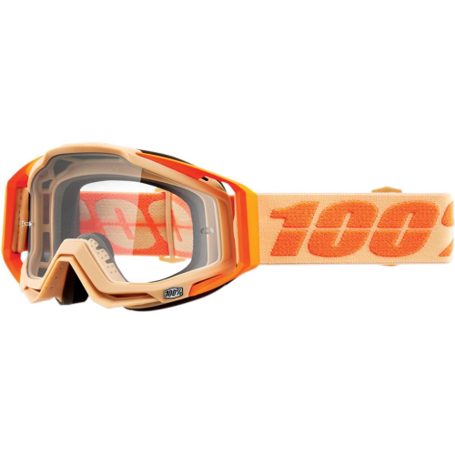 100% - 100% Racecraft Sahara Goggles - 50100-334-02 - Sahara / Light Orange/Orange / Clear Lens - OSFM