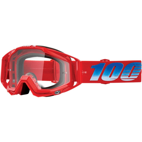 100% - 100% Racecraft Kuriakin Goggles - 50100-314-02 - Kuriakin/Red/White/Blue / Clear Lens - OSFM