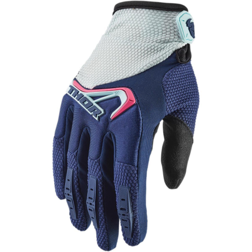 Thor - Thor Spectrum Womens Gloves - 3331-0166 - Ocean/Pink - X-Large