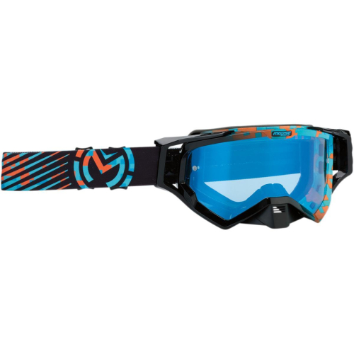 Moose Racing - Moose Racing XCR Camo Goggles - 2601-2343 - Blue/Orange - OSFM