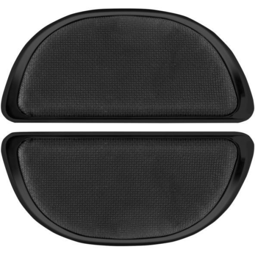 Cyclesmiths - Cyclesmiths Banana Board Rear Floorboard Covers - Black without Rivets - 106-BP-NR