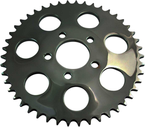 Drag Specialties - Drag Specialties 530 Chain Conversion Rear Sprocket - .23in. Dished - 51T - Gloss Black - 1210-1850