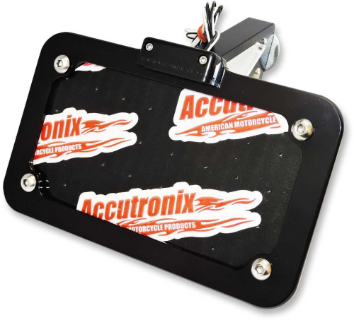 Accutronix - Accutronix Horizontal or Vertical Side-Mount License Plate Kit - LPF024HV-B