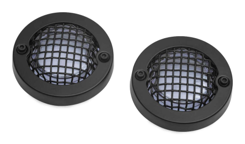 Kuryakyn - Kuryakyn Bullet Turn Signal Mesh Bezel - Black/Smoke Lens - 6545