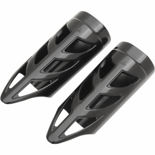 Carl Brouhard Designs - Carl Brouhard Designs Elite Series Fork Slider Cover - Black Rapture - FSC001R