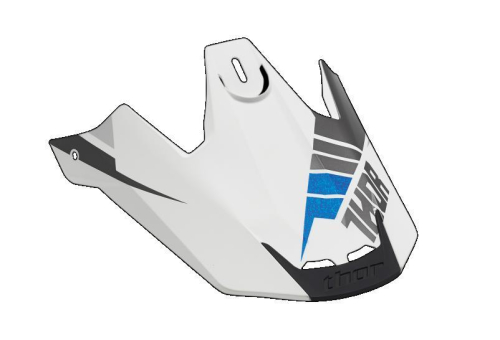 Thor - Thor Visor Kit for Rebound Helmet - White/Gray - 0132-0916