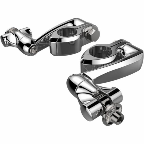 Ciro - Ciro Highway Peg Mounting Kit for Ciro Footpegs - Extended Length - Chrome - 60005