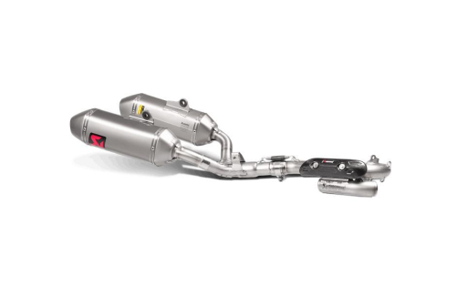 Akrapovic - Akrapovic Evolution Line Full System Dual Exhaust - Titanium Mufflers with Spark Arresters - S-H2MET9-QTA