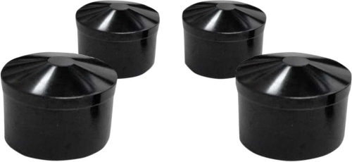 Avon Grips - Avon Grips Head Bolt Covers - Round - Black - HBC-302-ANO