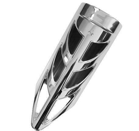 Carl Brouhard Designs - Carl Brouhard Designs Elite Series Fork Slider Cover - Chrome - FSC-002-C