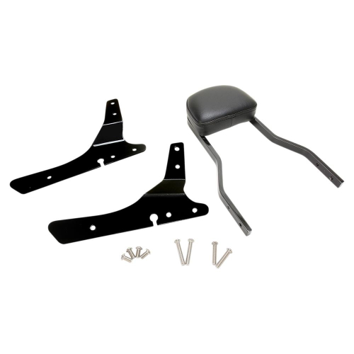 Cobra - Cobra Short Square Sissy Bar - Black Powder-Coated - 602-1203B