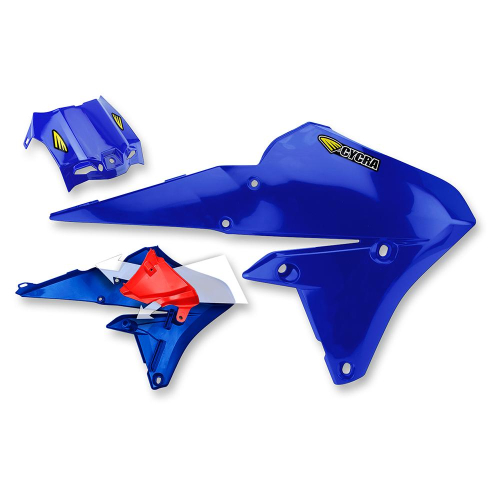 Cycra - Cycra Powerflow Intake Radiator Shrouds with Air Box Covers - Blue - 1778-62