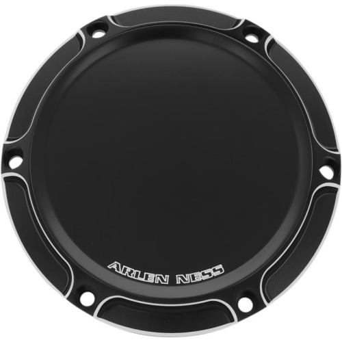 Arlen Ness - Arlen Ness Derby Cover - Beveled - Black - 03-486