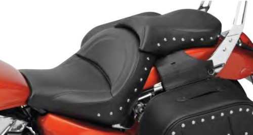 Saddlemen - Saddlemen Renegade Deluxe Solo Seat with Pillion Pad - Studded - H10-20-001