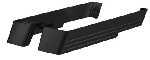 Cyclesmiths - Cyclesmiths Billet Saddlebag Extensions without Cutout - Black Powder-Coat - CS202B