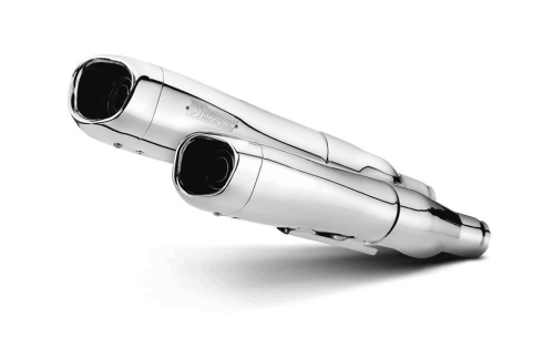 Akrapovic - Akrapovic Slip-On Line Dual Mufflers - Chrome with Chrome End Caps - S-HDSPSO1-HC