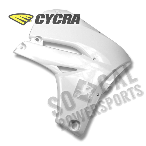 Cycra - Cycra Powerflow Intake Radiator Shrouds - White - 1776-42