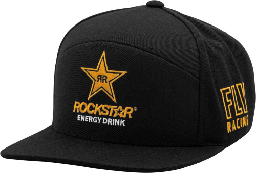 Fly Racing - Fly Racing Fly Rockstar Hat - 351-0133 - Black/Gold - OSFM