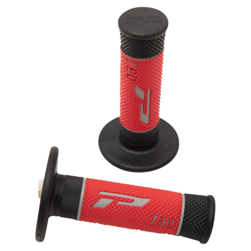 Pro Grip - Pro Grip 790 Tri-Color Grips - Black/Red - 790GYBKRD