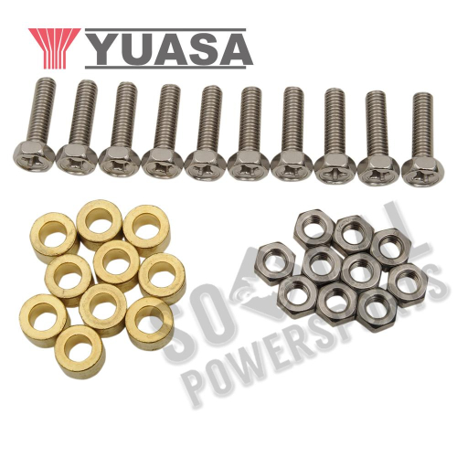 Yuasa - Yuasa 6x22mm Bolt/Nut Set - 2 each - PACKSS22M