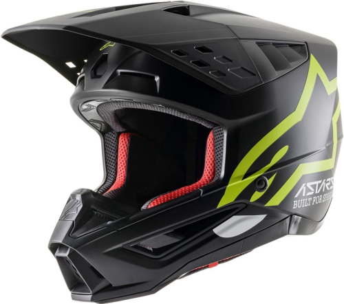 Alpinestars - Alpinestars SM5 Compass Helmet - 83033211559-S - Black/Yellow Flourescent Matte - Small