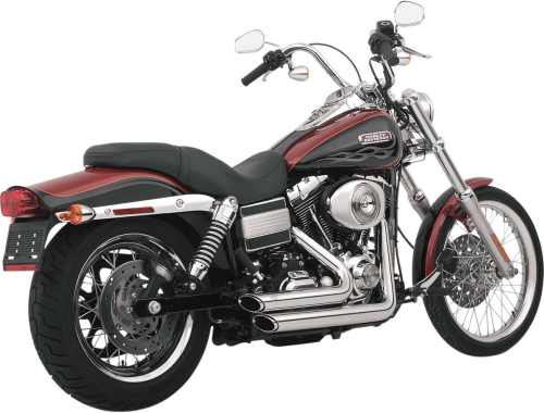 Vance & Hines - Vance & Hines Shortshots Staggered Exhaust System - Chrome - 17217