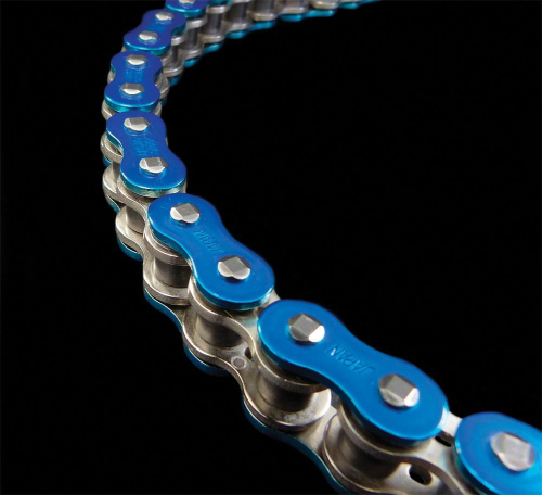 EK Chain - EK Chain 520 ZVX3 Series ZX-Ring Chain - 160 Links - Blue - 520ZVX3-160AB