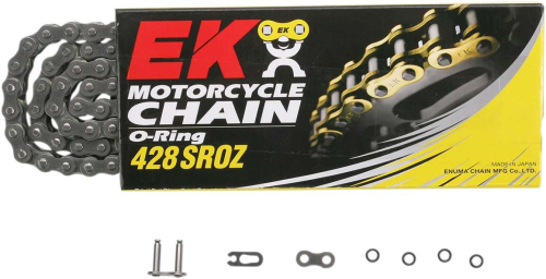 EK Chain - EK Chain 428 SROZ Series O-Ring Chain - 130 Links - Natural - 428SROZ-130