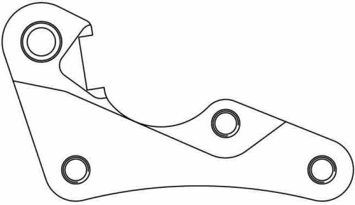 Galfer Brakes - Galfer Brakes Bracket for Tsunami 280mm Rotor Kit - SP054