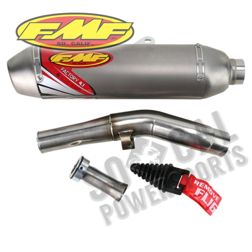 FMF Racing - FMF Racing Factory 4.1 Slip-On - Titaium - Stainless Steel Midpipe - 042061