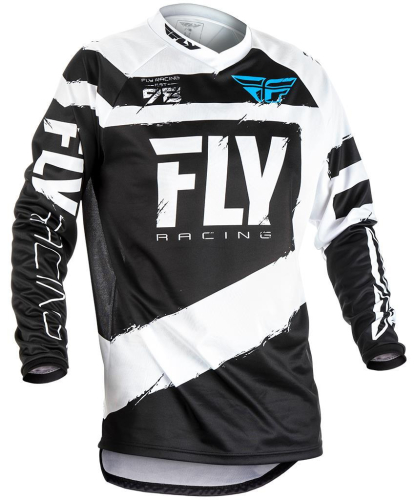 Fly Racing - Fly Racing F-16 Youth Jersey (2018) - 371-920YS - Black/White - Small