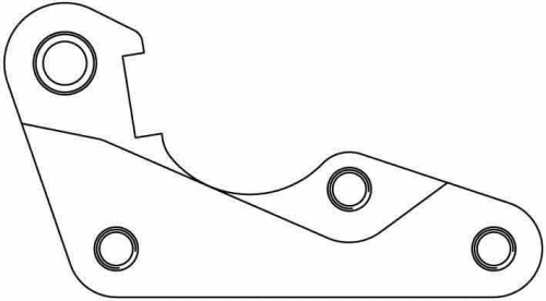 Galfer Brakes - Galfer Brakes Bracket for Tsunami 280mm Rotor Kit - SP056