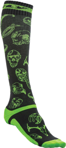 Fly Racing - Fly Racing MX Pro Socks - Thin - 350-0415L - Green/Black - Lg-XL