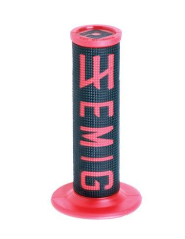 ODI - ODI Emig V2 Lock-On Throwback Edition Grips - Black/Red - H34EMBR