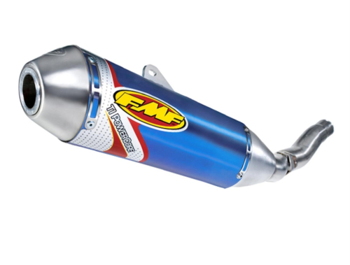 FMF Racing - FMF Racing Ti PowerCore Slip-On - Blue Anodized - 043313