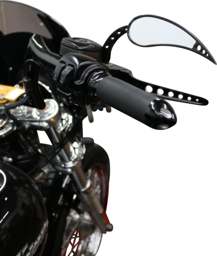 Bagger Nation - Bagger Nation Custom Double Trouble Mirrors - Black - DTM-B