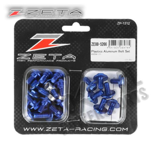 ZETA - ZETA Aluminum Body Bolt Kit - Blue - ZE88-5266