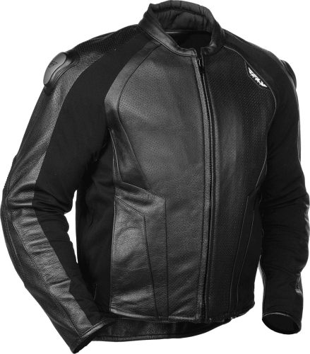 Fly Racing - Fly Racing Apex Leather Jacket - FLY SLJ BK sz44  LG - Black - Large