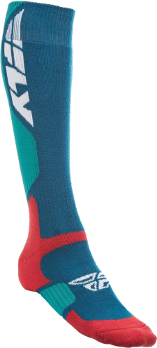 Fly Racing - Fly Racing MX Pro Socks - Thick - 350-0401L - Blue/Red - Lg-XL